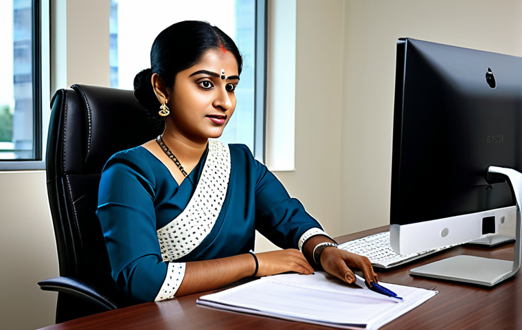 **
A professional Bengali businesswoman in a modest saree, working at a desk in a modern office, fully clothed, safe for work, perfect anatomy, natural proportions, high quality.
**