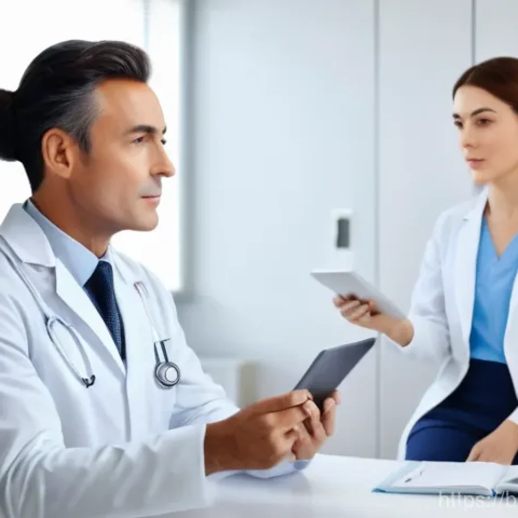 성형외과 상담 비용 - **Image Prompt: Empathetic Plastic Surgery Consultation**
A sophisticated and well-lit plastic s...