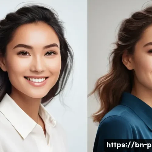 Home 13 성형외과 시술 전후 사진 - **A Journey of Transformation: Subtle Enhancements and Confidence**
"Create a diptych image (two...